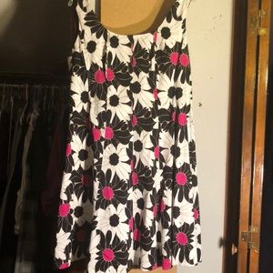 Sassy floral tea dress